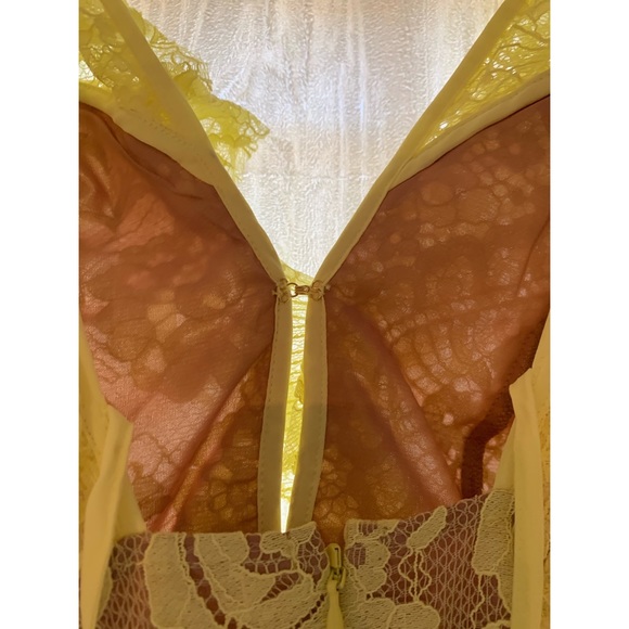 FOR LOVE & LEMONS | Yellow Tati Lace Ruffle Dress - Picture 13 of 15